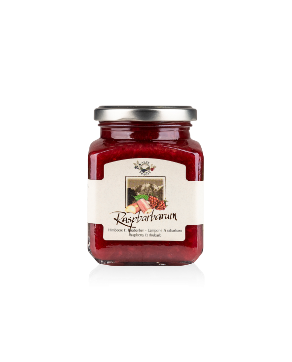 Jam Raspberry & Rhubarb 335gr