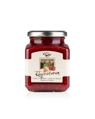 Jam Raspberry & Rhubarb 335gr