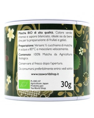 Tè Verde Matcha Traditional BIO 30gr