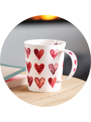 Cup Mug Hearts