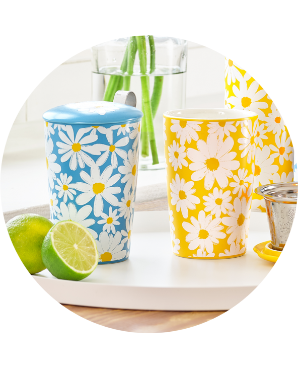 Cup Double Walled Mug Daisy set 2pz