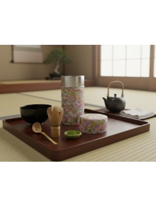 Tin Japanese Tea Can