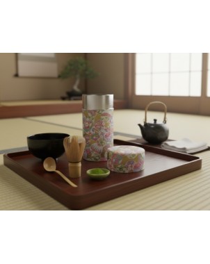 Tin Japanese Tea Can